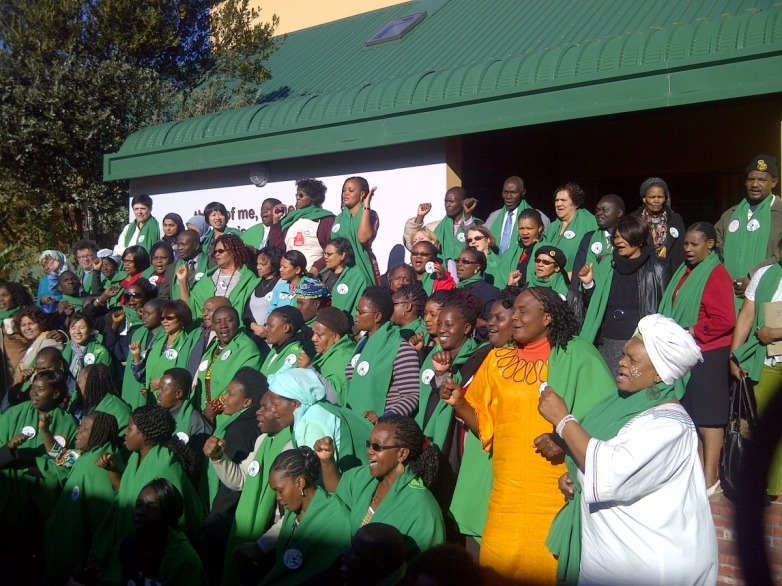 Domestic workers in South Africa at the launch of the African Domestic Worker's Network