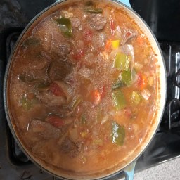Boiling stew